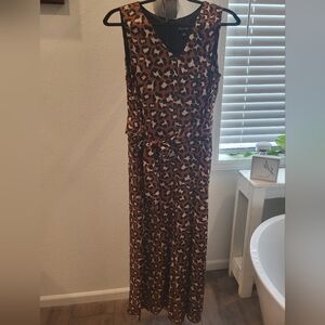 Roz & Ali Leopard Print Jumpsuit